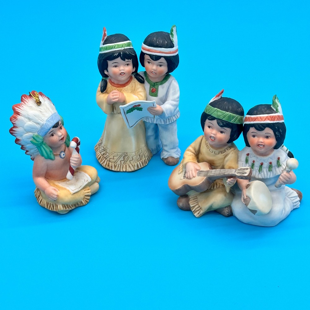 Gregory Perillo Sagebrush Kids Artaffects Porcelain Bisque Figurines Set 1989